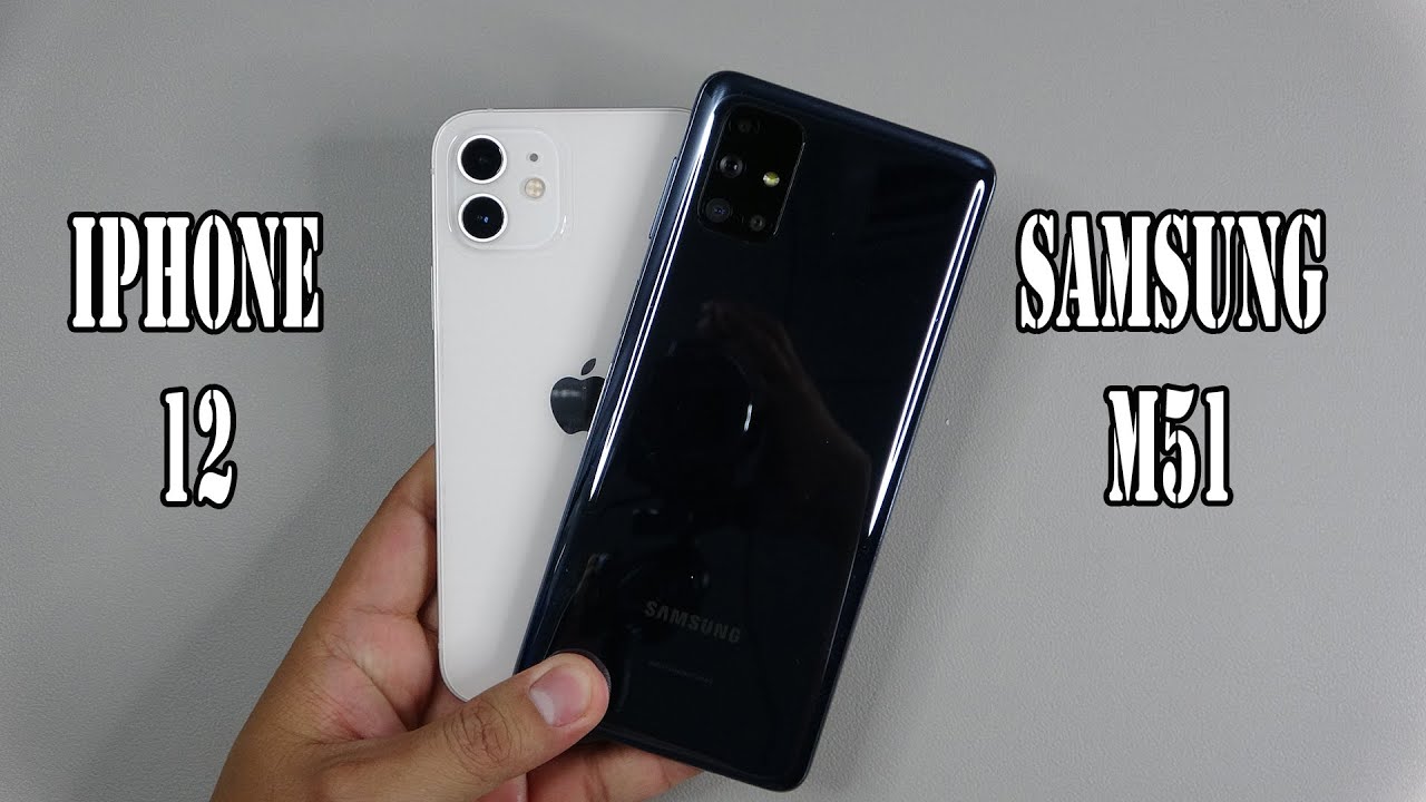 iPhone 12 vs Samsung Galaxy M51 | SpeedTest and Camera comparison