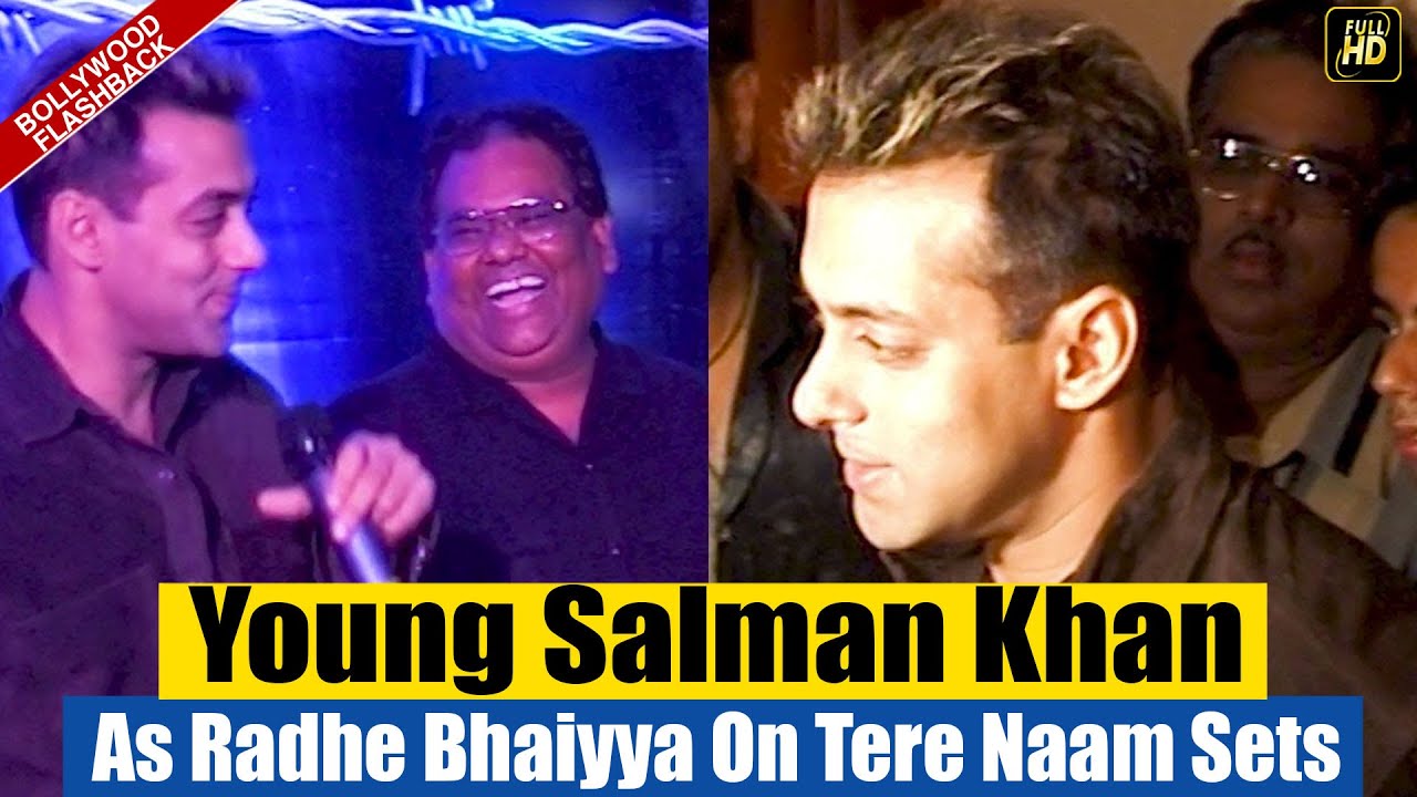 FLASHBACK: Young Salman Khan As Radhe Bhaiyya On Tere Naam Sets | Bhumika Chawla, Satish Kaushik