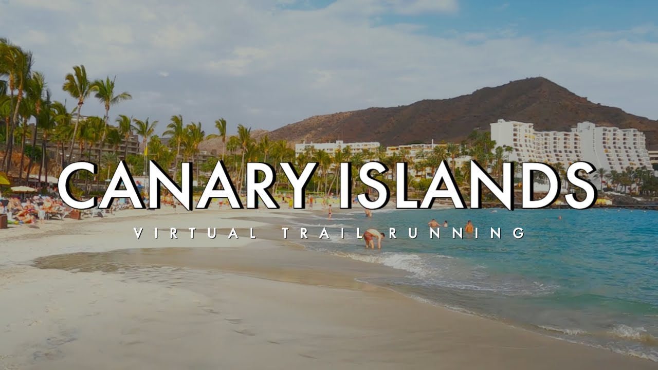 Virtual Treadmill Run Scenery - 20 Minute Run on Anfi del Mar Beach, Gran Canaria, Canary Islands