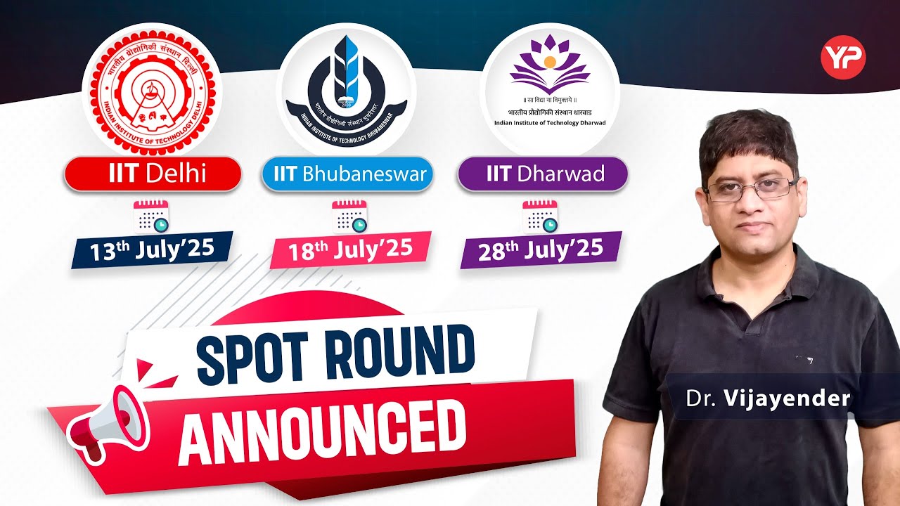 Opportunity for low scorers | IIT's M.tech Spot round started 2025