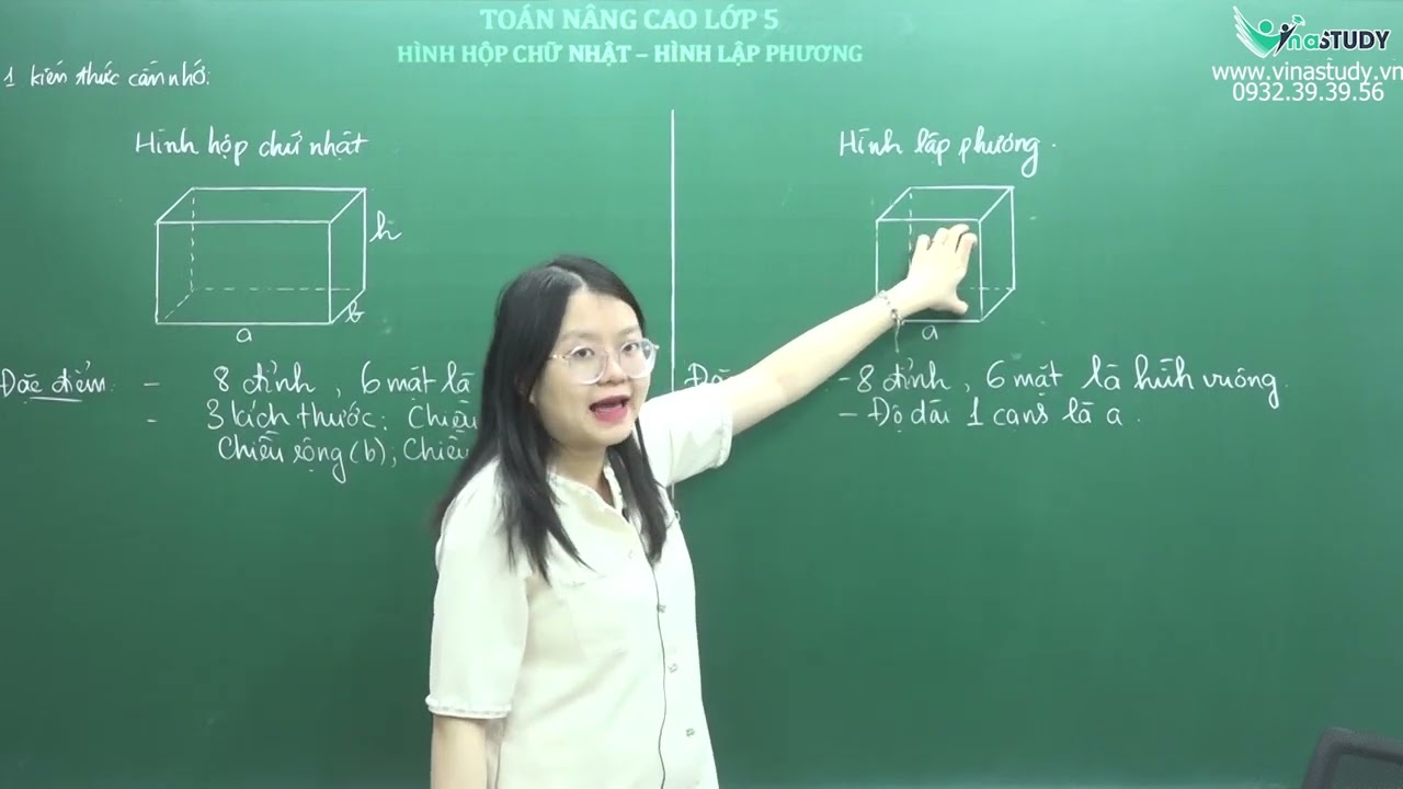 Toán nâng cao lớp 5 - Hình hộp chữ nhật - Hình lập phương - Cô Trần Thu Trang - Vinastudy.vn