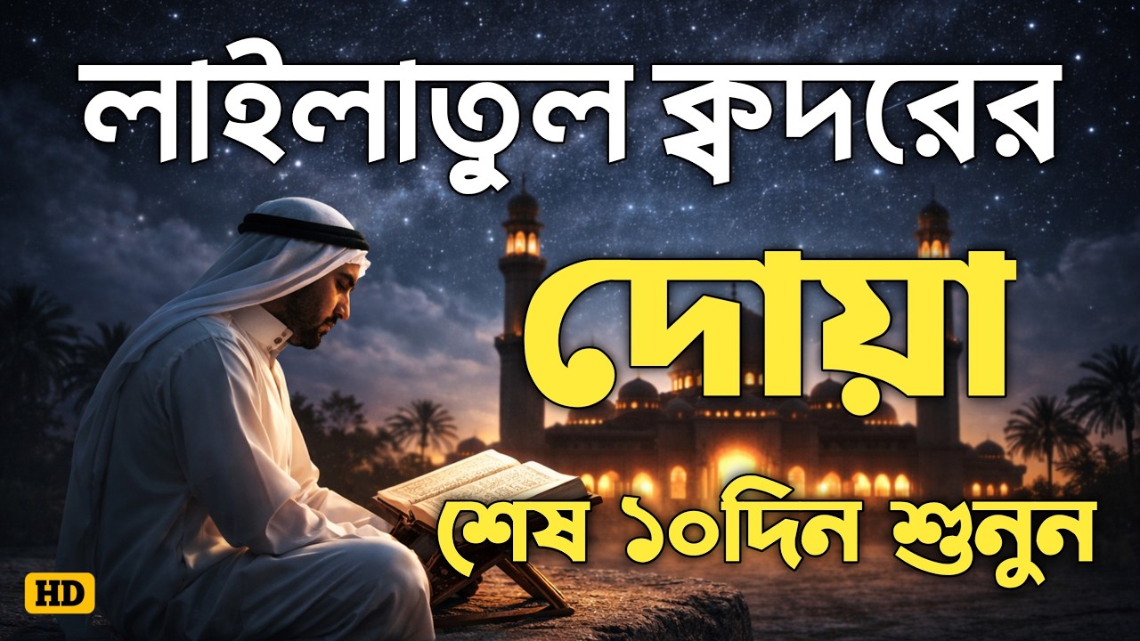 লাইলাতুল ক্বদরের বিশেষ দোয়া। শক্তিশালী প্রাথনা ও দুরুদ শুনুন (Ramadan 2026) Laylatul Qadir Dua
