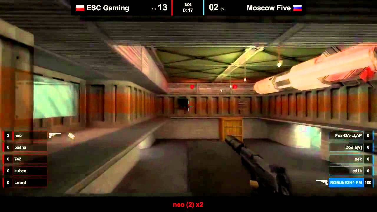 CS 1.6: IEM6 ESC vs M5 de_nuke neo epic fail on pistol round