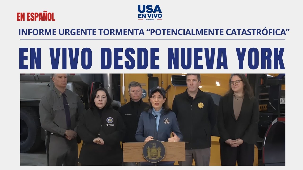 Gobernadora de Nueva York, Kathy Hochul sobre Tormenta Fern: Briefing Urgente NYCEM | USA EN VIVO 🔴