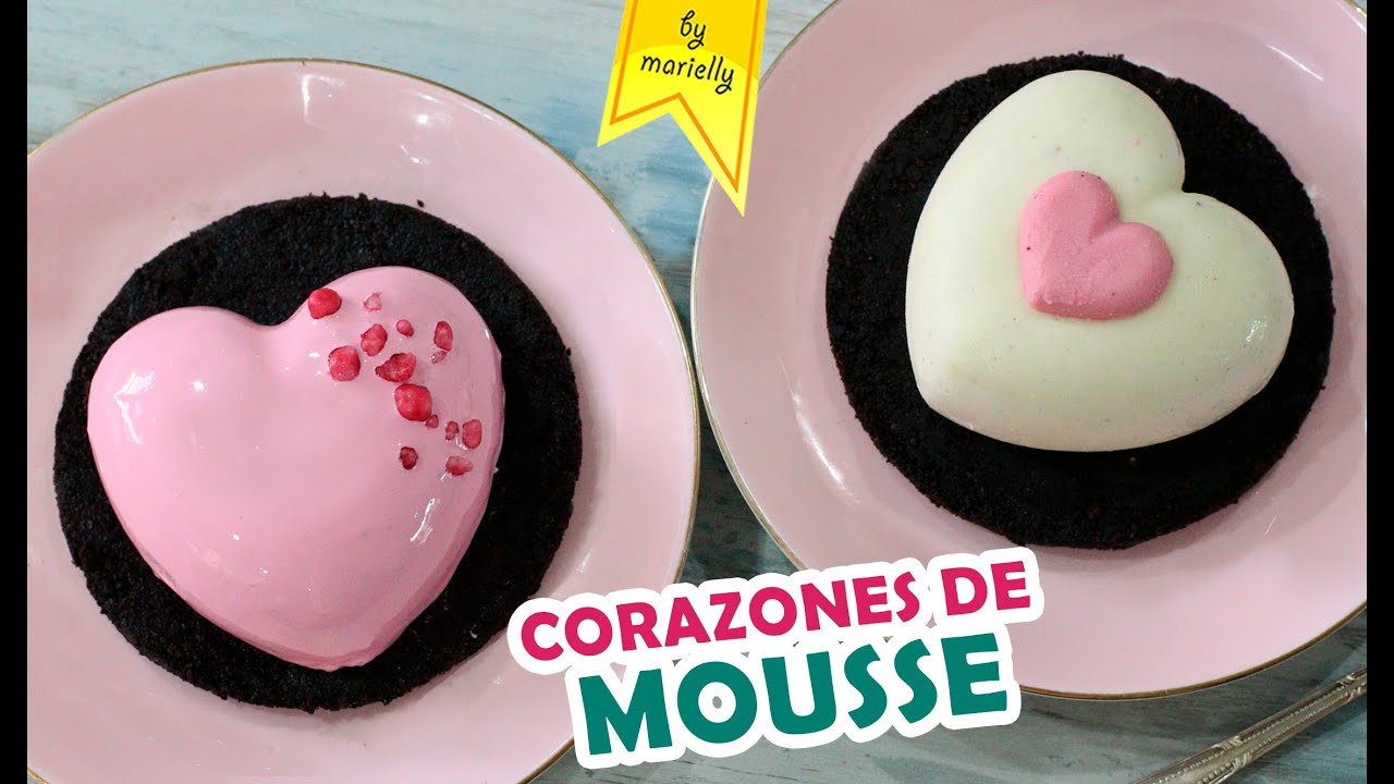 💗 MOUSSE de CHOCOLATE y VAINILLA con FRESAS y FRAMBUESAS by Marielly