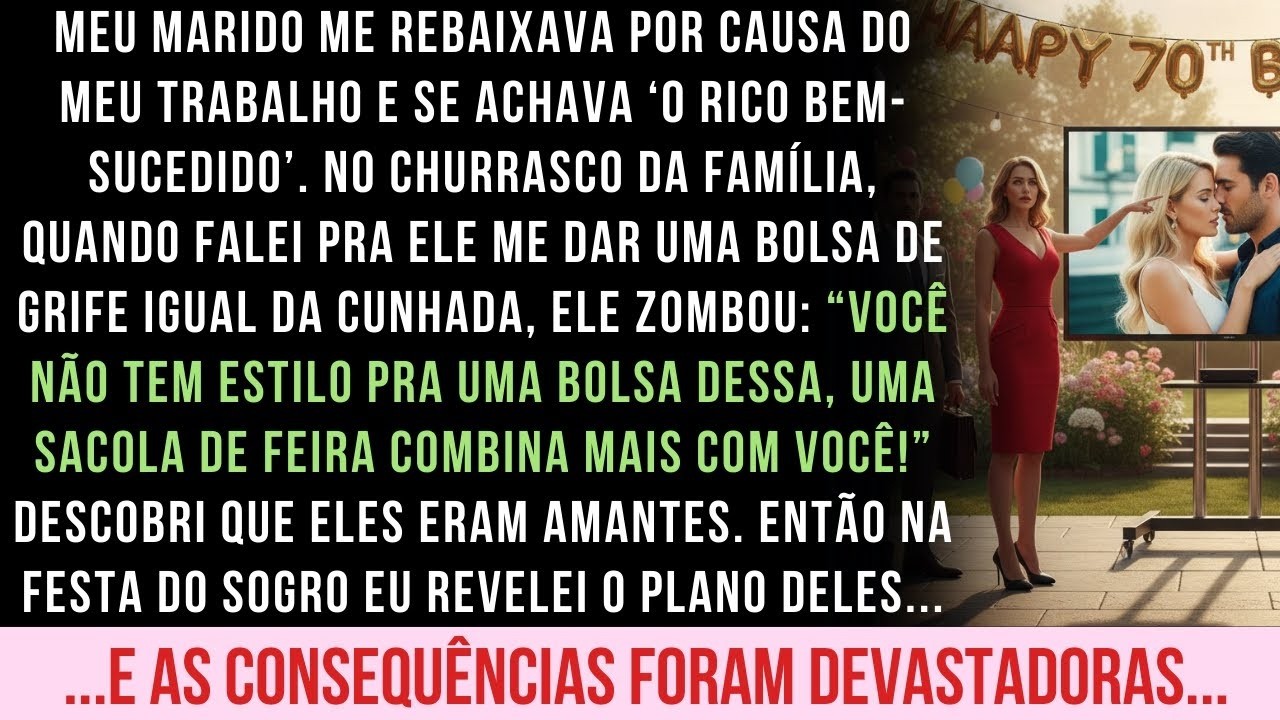 MEU MARIDO ME TRAÍA COM A CUNHADA. NO ANIVERSÁRIO DO SOGRO, TODOS CONGELARAM AO SABER