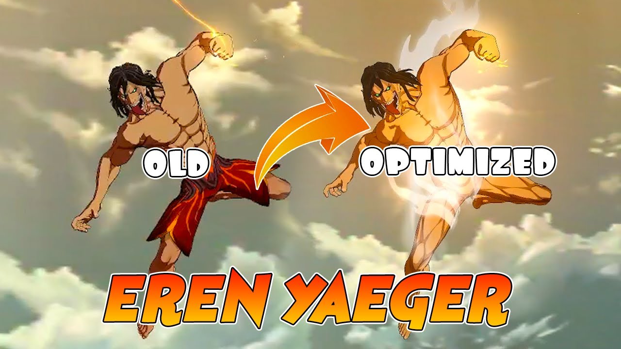 Yin Optimized Eren Yaeger VS OLD Skill Effects