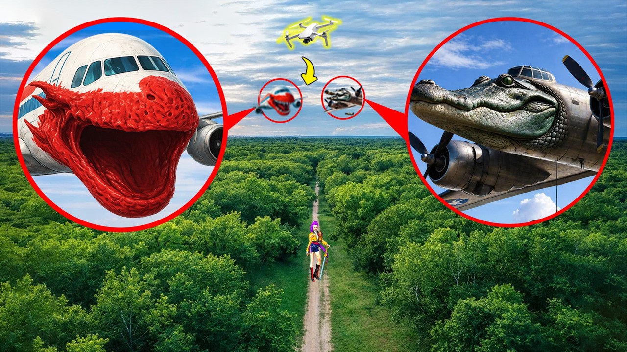 MY DRONE CAUGHT:PLANE EATER VS BOMBARDINO CROCODILO ON CAMERA IN REAL LIFE AT 3AM!! (Huge Battle!!)