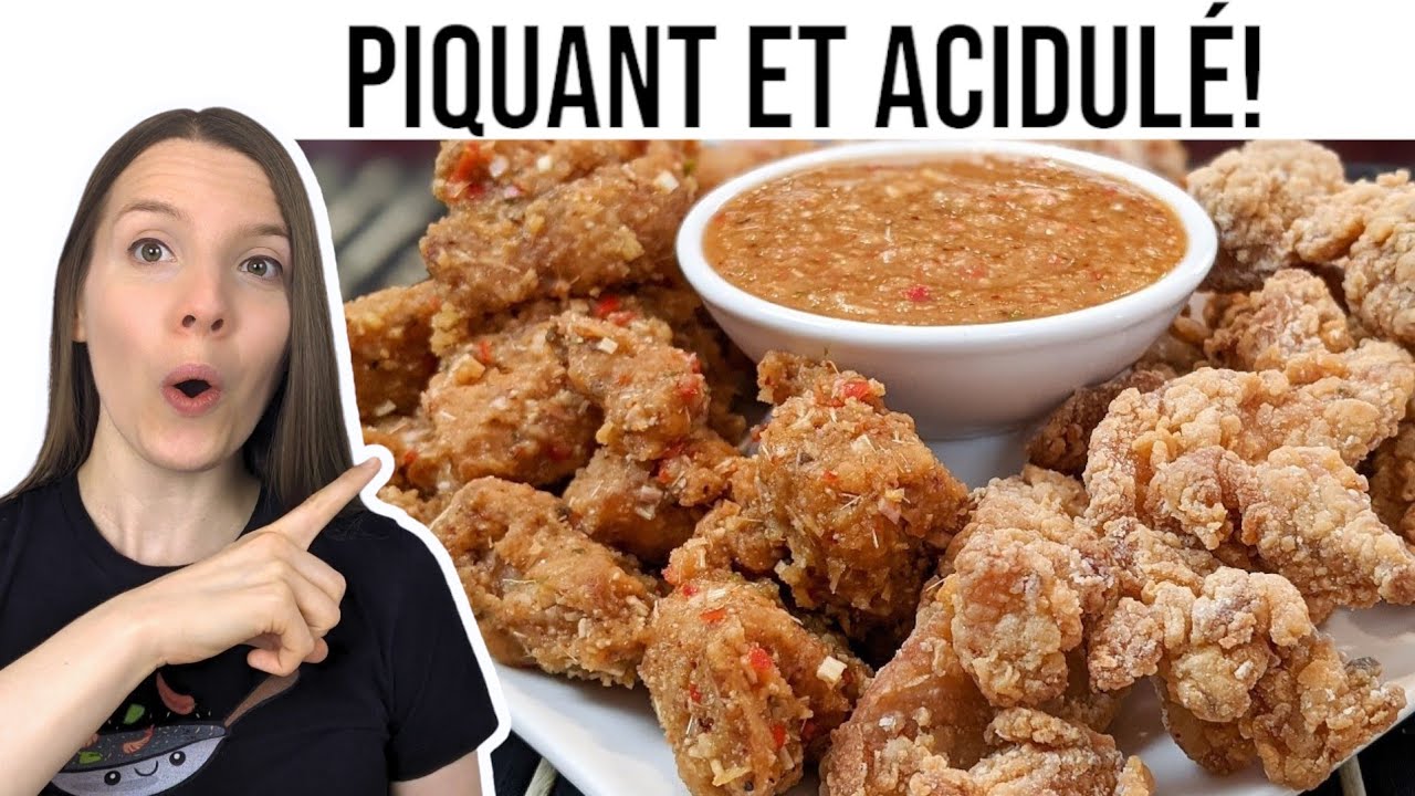 RECETTE DE POULET FRIT TOM YUM (SAVEURS THAÏ) - TOM YUM FRIED CHICKEN - HOP DANS LE WOK!