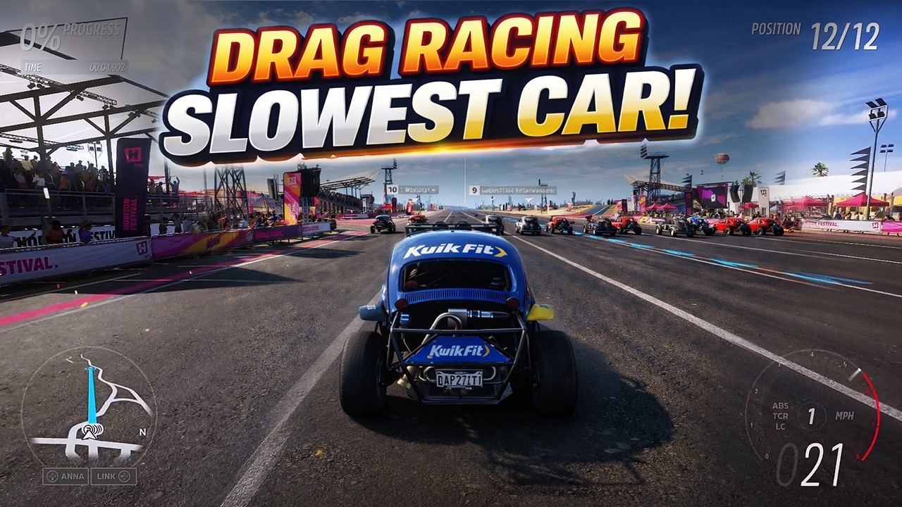 I TOOK THE SLOWEST CAR TO A DRAG RACE… THIS HAPPENED! 😭 | FH5