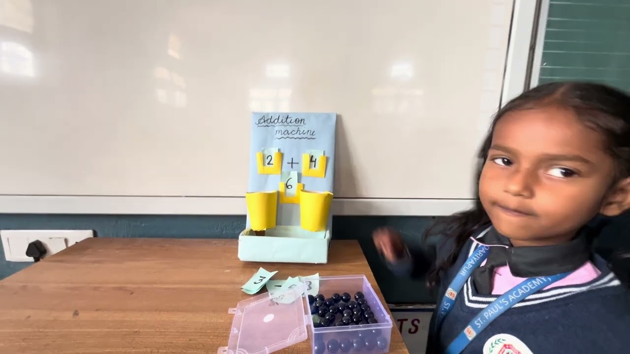 UKG students math activity 