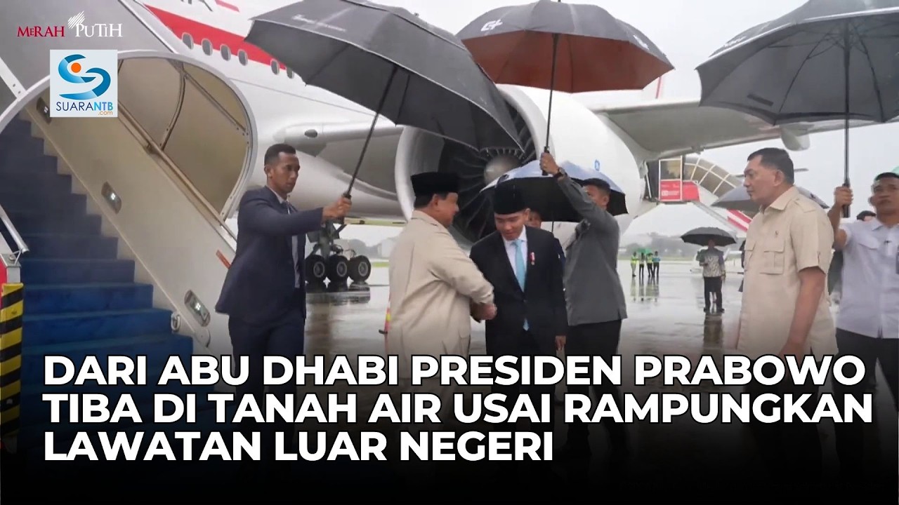 Dari Abu Dhabi Presiden Prabowo Tiba di Tanah Air Usai Rampungkan Lawatan Luar Negeri