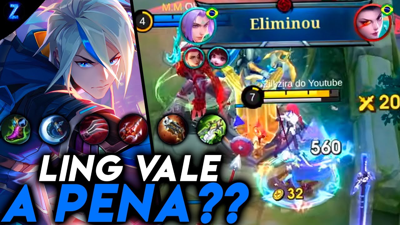 FIZ O DESAFIO DE JOGAR DE LING! - LING GAMEPLAY | Mobile Legends