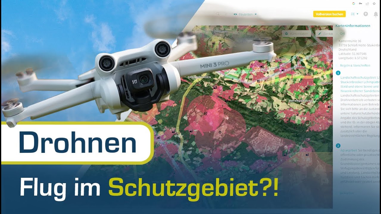 DROHNE im Landschaftsschutzgebiet und militärische Gebiete | Flugplanung Teil 3