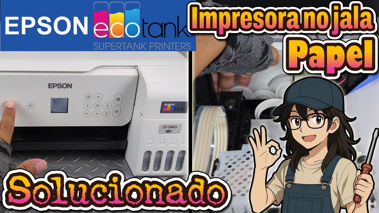 Impresora EPSON EcoTank no estira papel ( Solucionado )