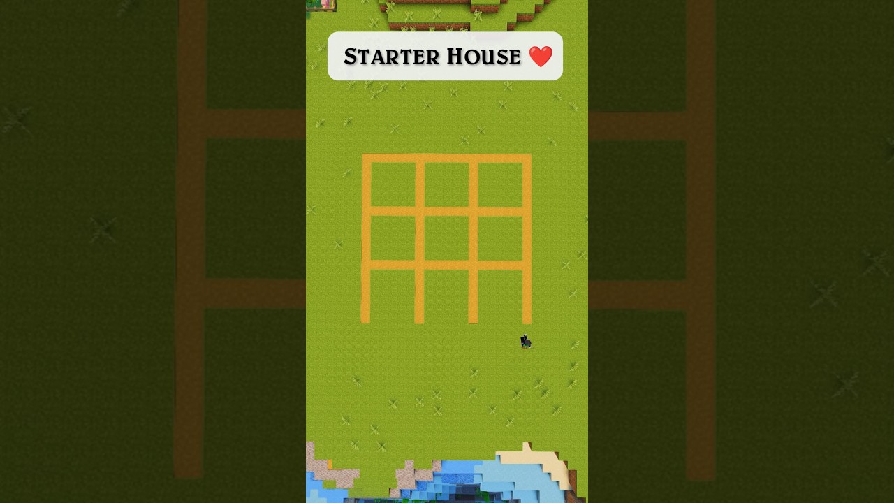 Best Starter House Build ⚒️ Minecraft 🏠 #builds #minecraft #minecraftbuilding