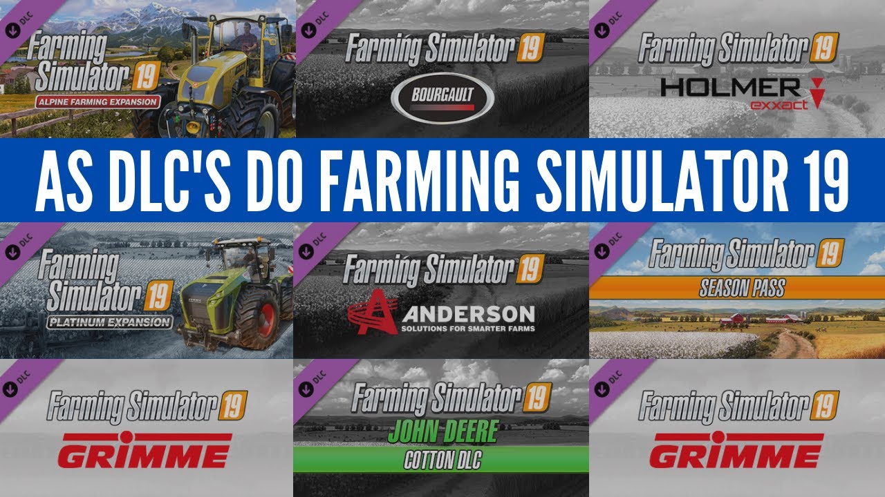 Qual a melhor DLC? Premium ou Platinum? Conheça todas as expansões | FARMING SIMULATOR 19