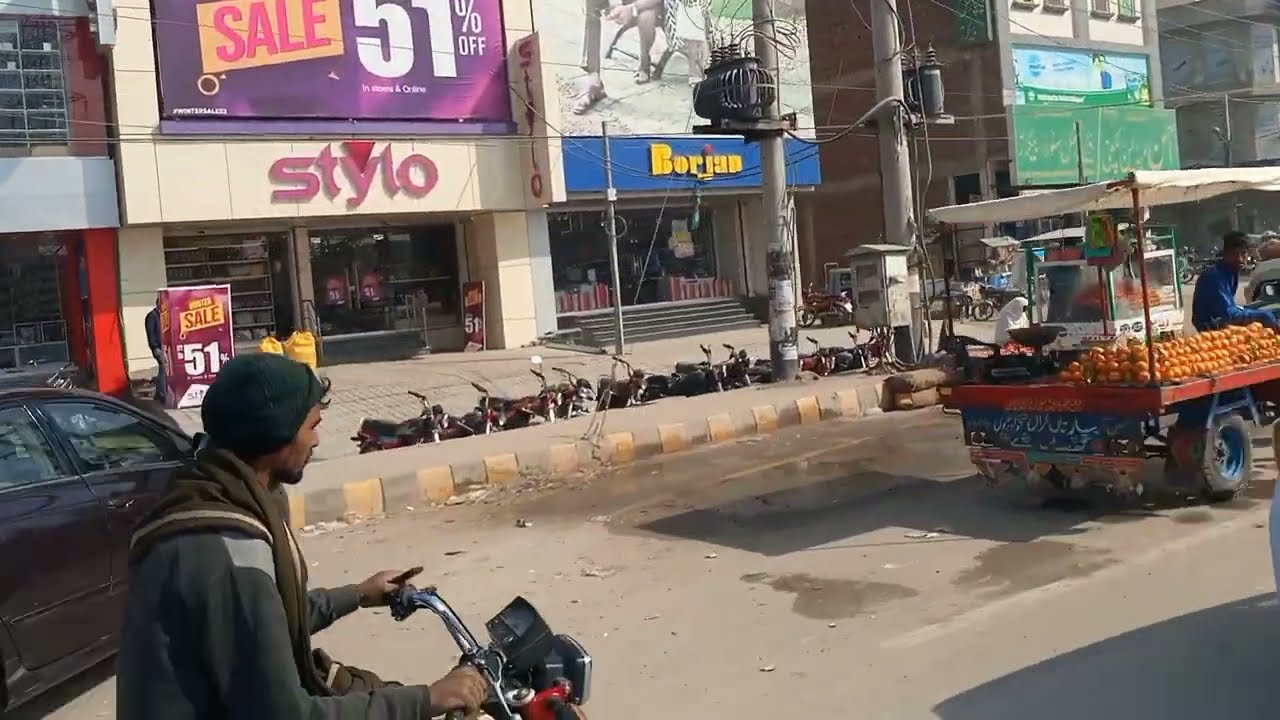 Northern Bypass To Model Town Chowk [ Multan City Street View ]