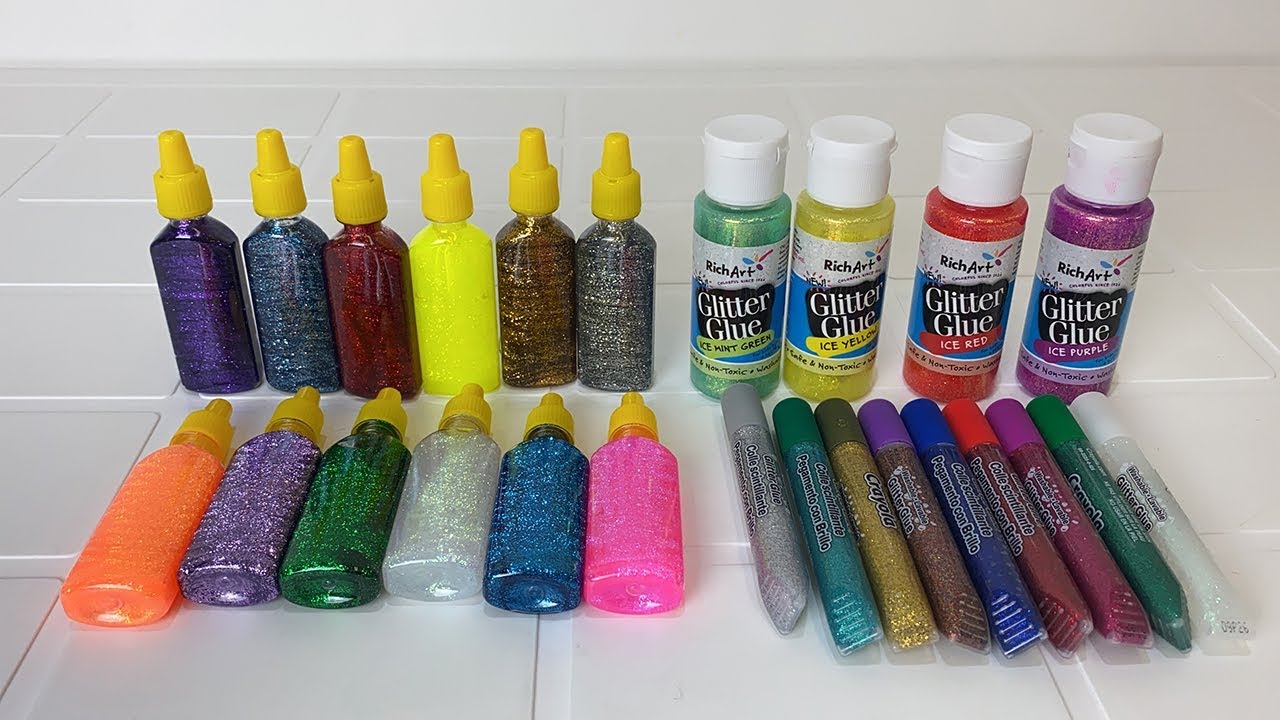 MISTUREI 25 COLAS BRILHANTES DOS EUA E DO BRASIL E TRANSFORMEI EM SLIME!!