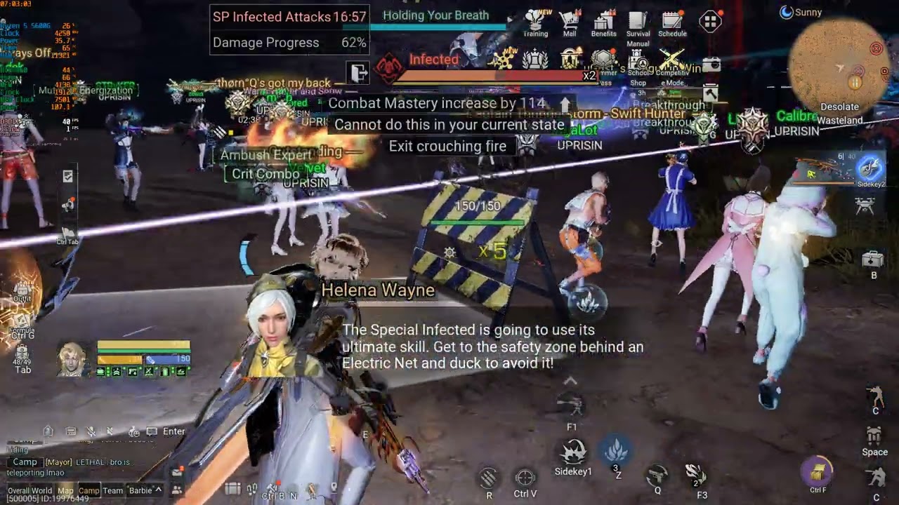 Lifeafter Trap Boss (Desolate Wasteland ) UNCUT Sniper gameplay