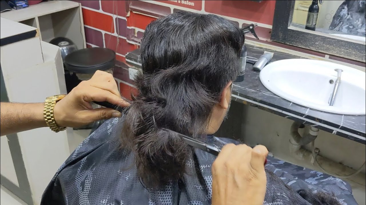 ASMR Barber long to short wonderful transformation with sicsors #ayanmansalon