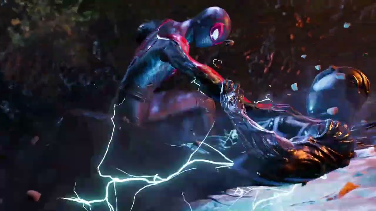 Miles vs Peter (Venom) First Fight - Spiderman 2 Gameplay