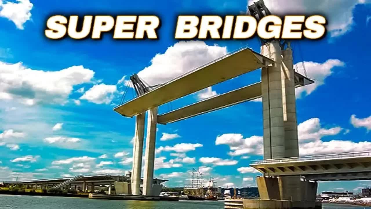 World's Largest Vertical Lift Bridge &mdash; The Kattwyk 😮🚗#shorts