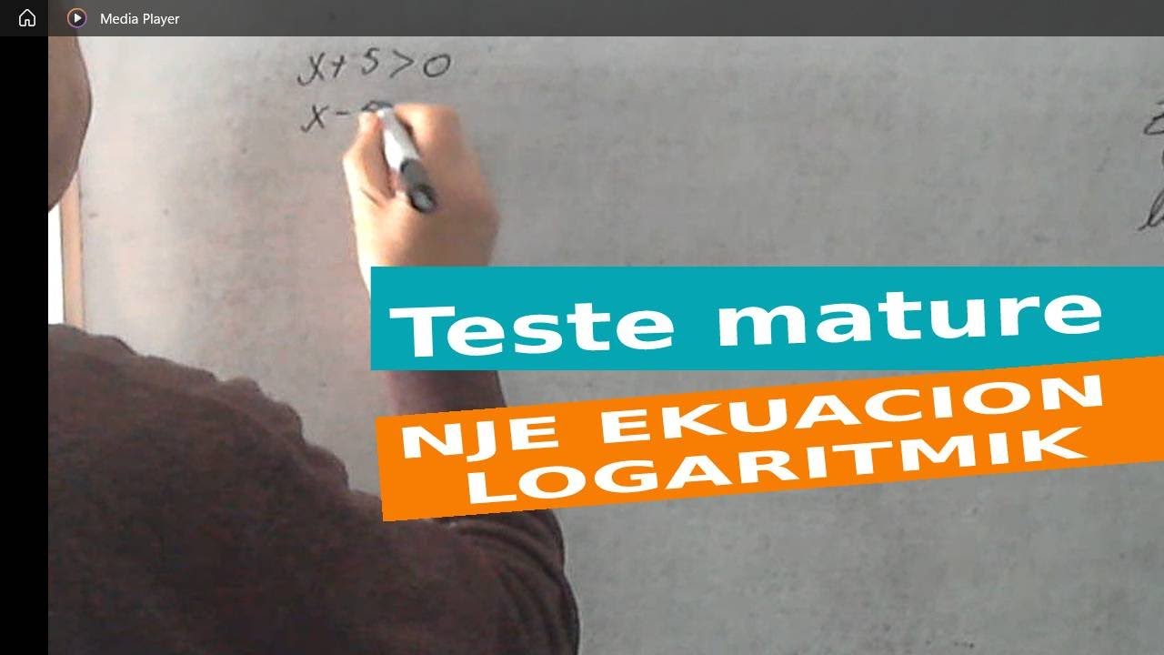 Teste mature/ Nje ekuacion logaritmik