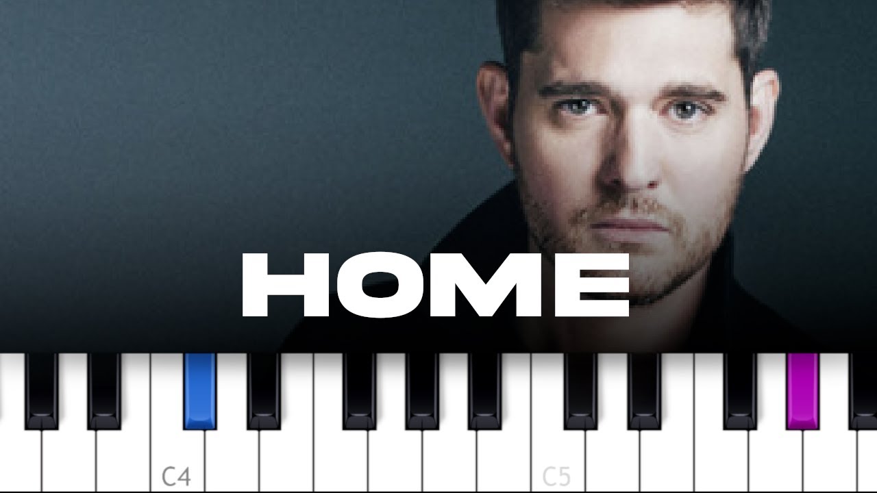 Michael Buble - Home (piano tutorial)
