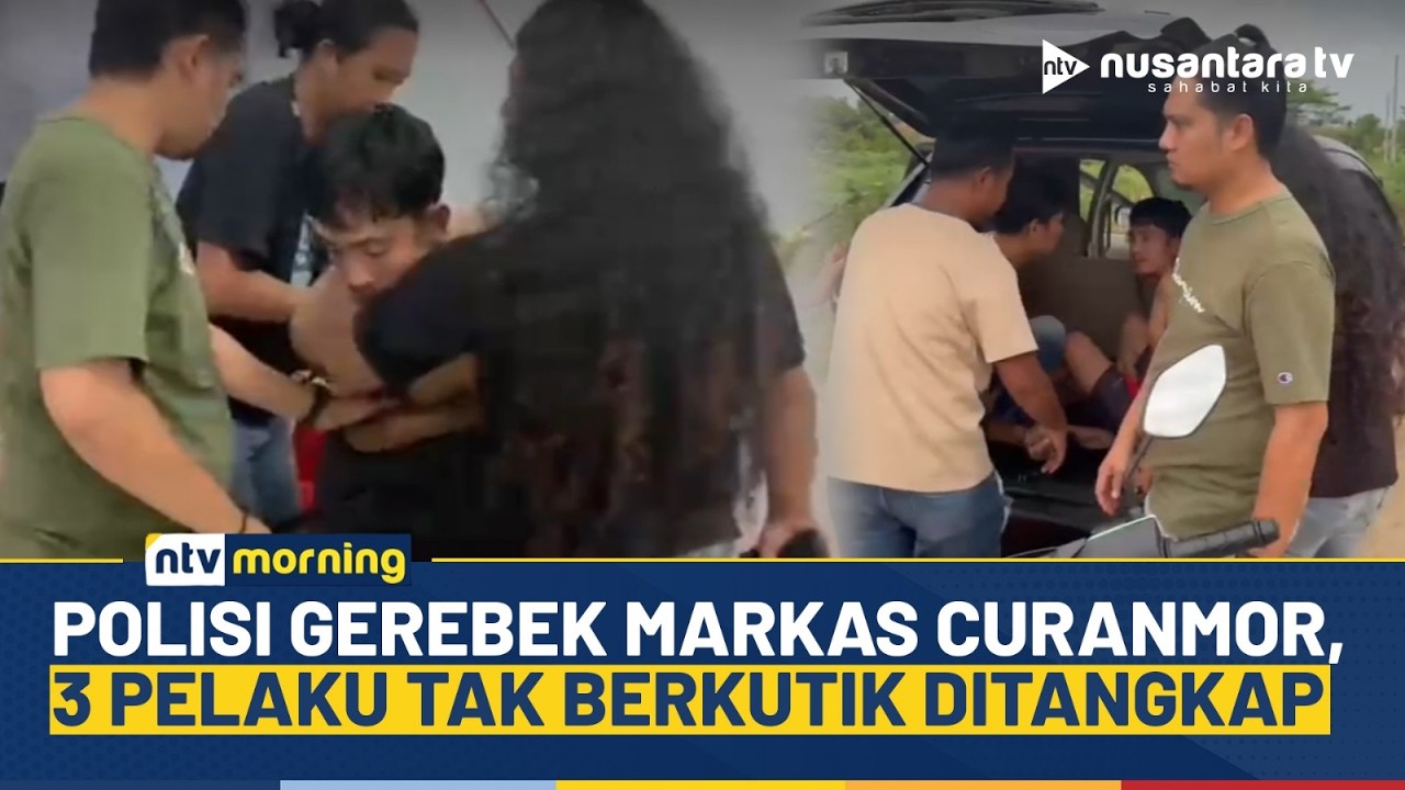 Menegangkan! Detik-detik Polisi Gerebek Rumah Sindikat Curanmor Lampung, 3 Pelaku Ditangkap | NTV