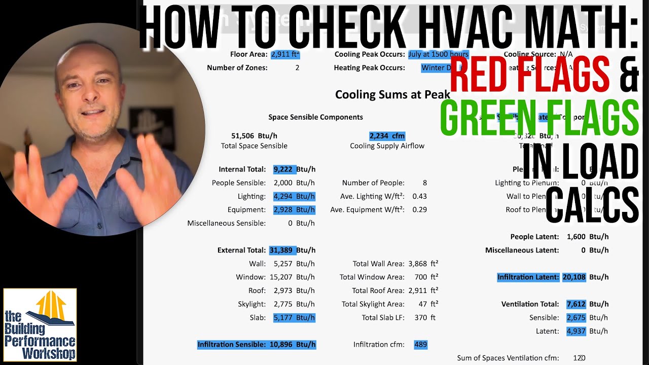 HVAC Load Calc Math: Quick Checks for Page 1 in your HVAC Design
