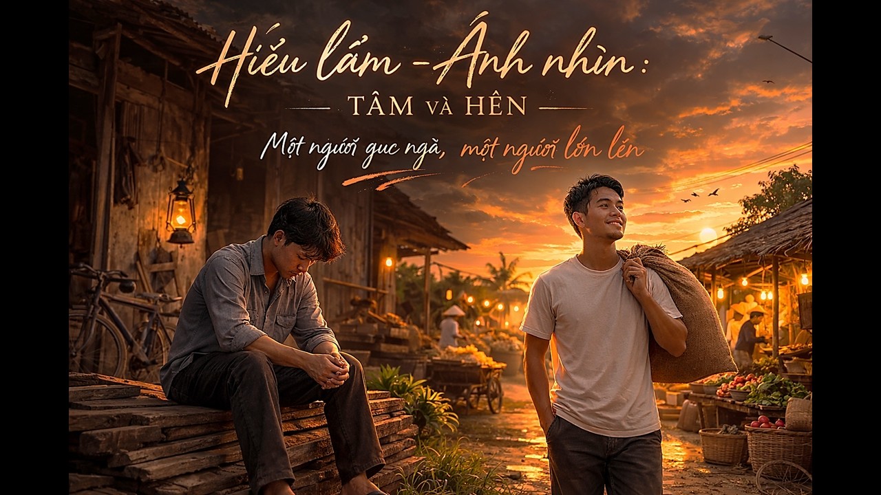 Hiểu lầm và ánh nhìn. Tâm và Hên - Một người gục ngã, một người lớnlên