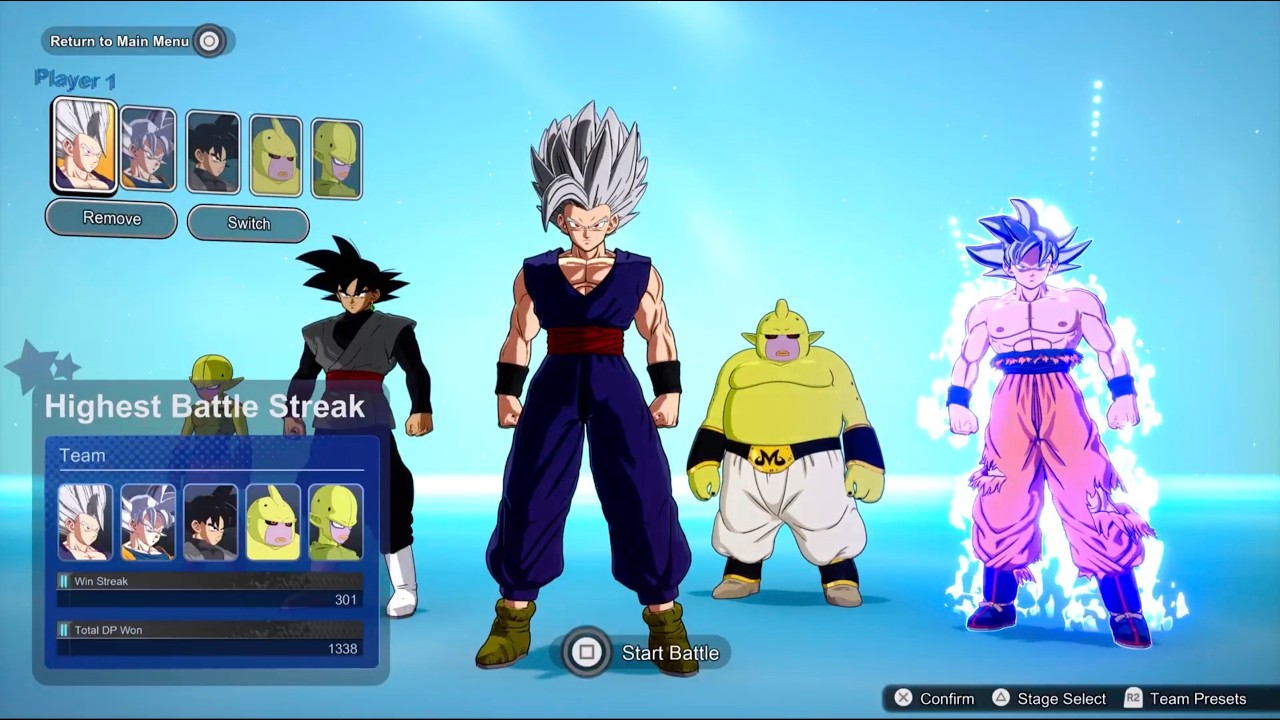 DRAGON BALL: Sparking! ZERO Survival Mode, Fastest Win Time