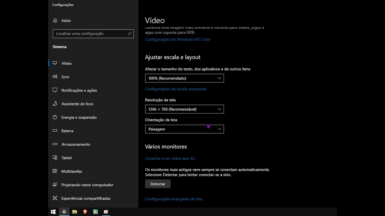 Como colocar a resolução 1024x768 ou 800x600 sem as bordas pretas