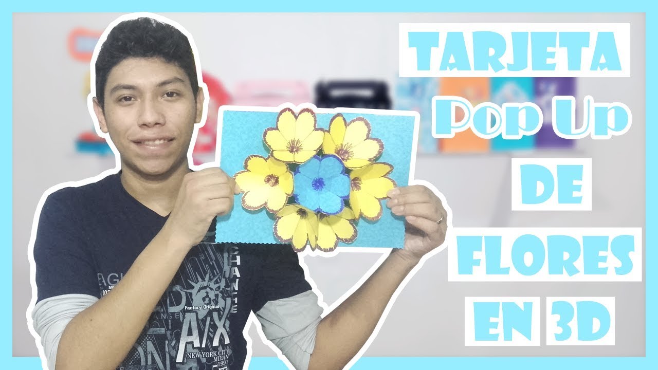 Tarjeta Pop Up Flores en 3D (regalos fáciles y rápidos) 🌸🌺👌 | Henry ART!