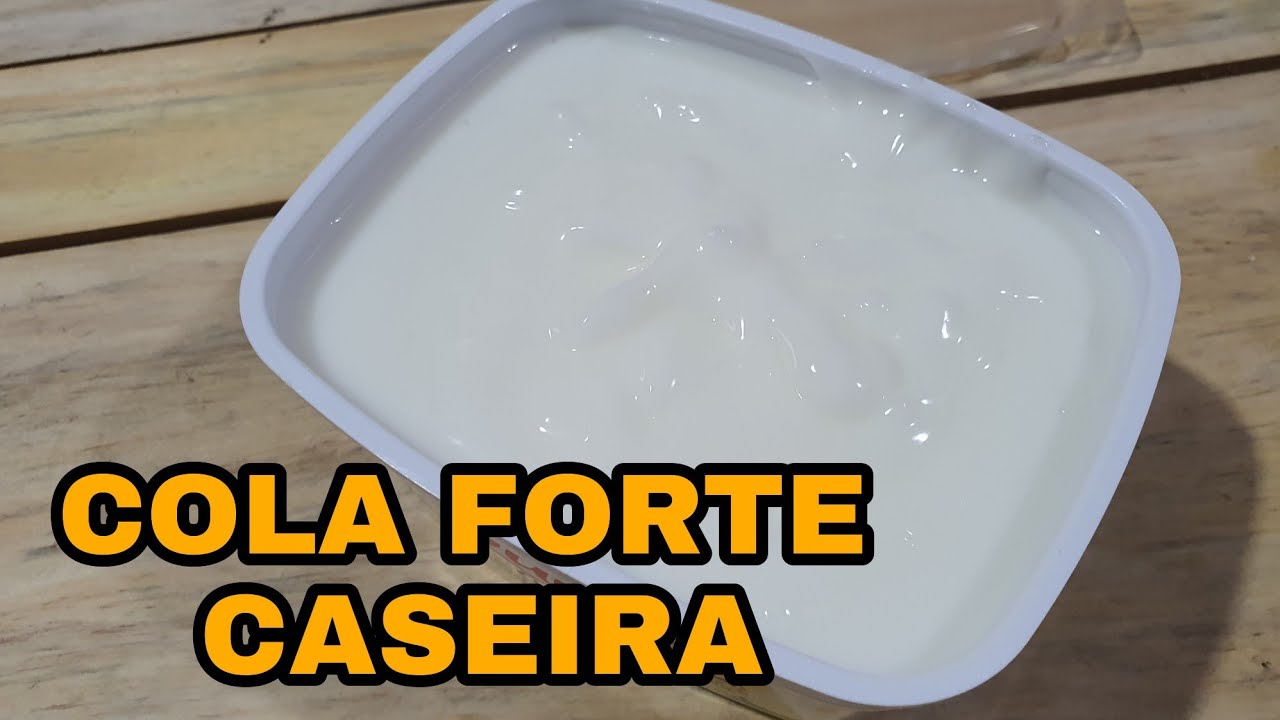 cola caseira forte/ para móveis de papelão, tecido e papietagem