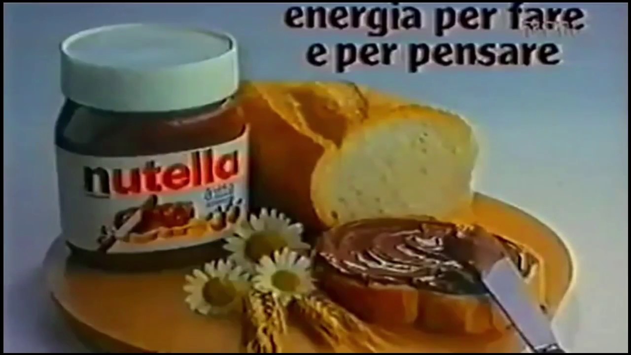 Nutella 1989 Pane e Nutella energia per fare e per pensare