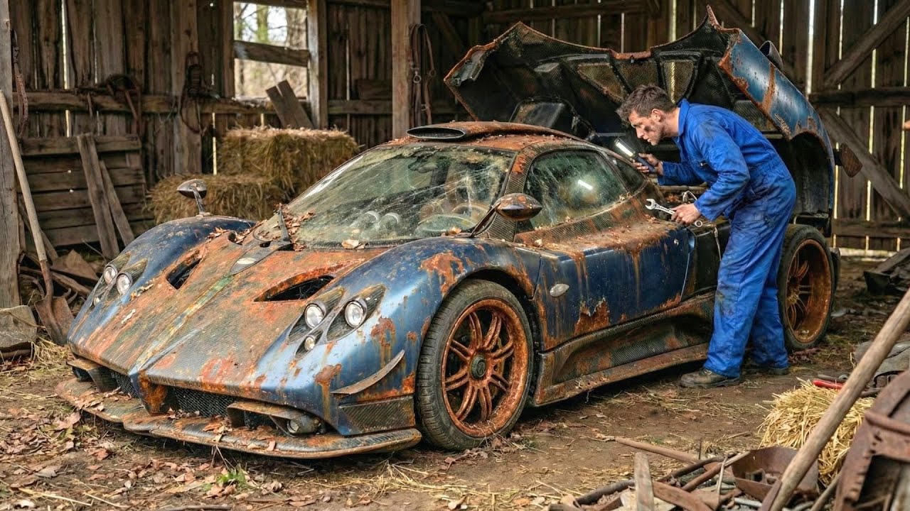 ¡ASMR RESTAURACIÓN DE AUTOS! PAGANI ZONDA: DE ABANDONO TOTAL A COMO NUEVO.