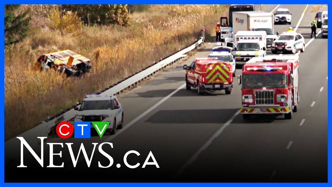 Kitchener school bus driver killed in Highway 401 crash