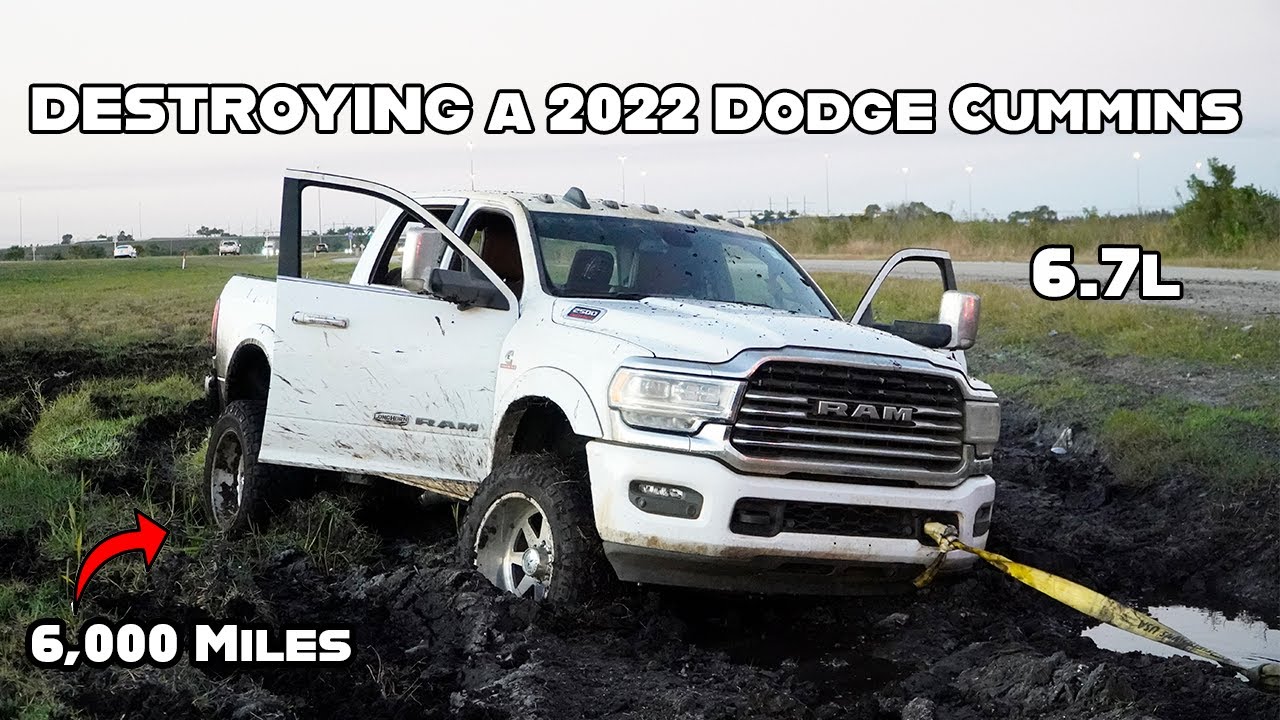 2022 Dodge Cummins 6.7l gets stuck and DESTROYED