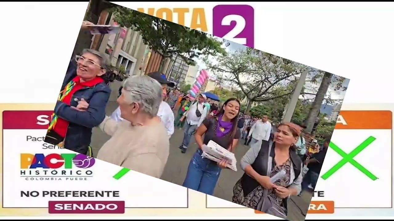 La senadora del pacto Histórico Jahel Quiroga en  Medellín