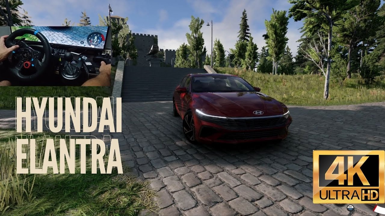 Hyundai Elantra 2022 - 2024 BeamNG Drive | G29 Steering Wheel 4K gameplay