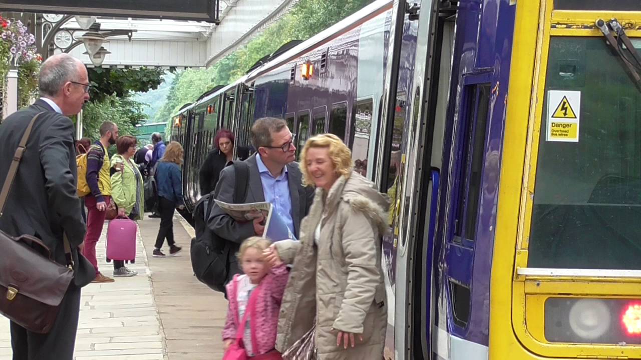 158845 and 158759 at Hebden Bridge 10:12am 9 September 2015