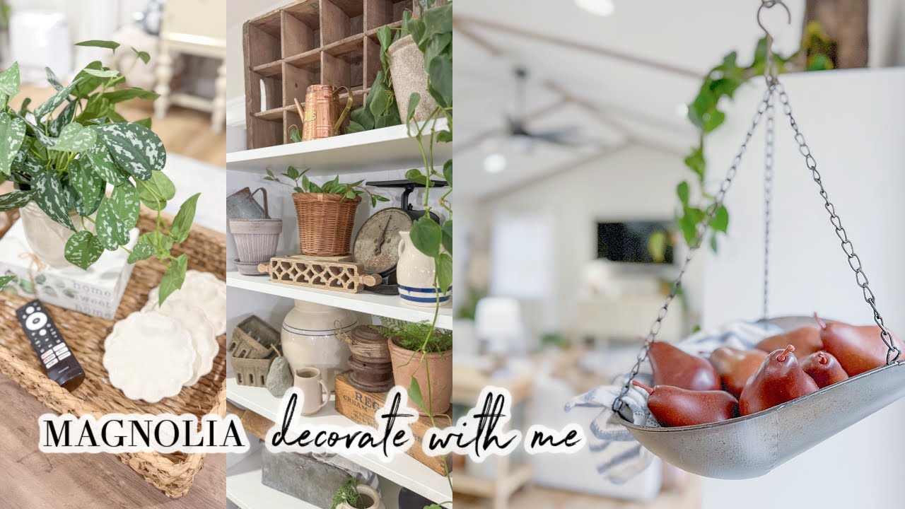 MAGNOLIA HAUL & DECORATE WITH ME // HOME DECOR REFRESH // CHARLOTTE GROVE FARMHOUSE