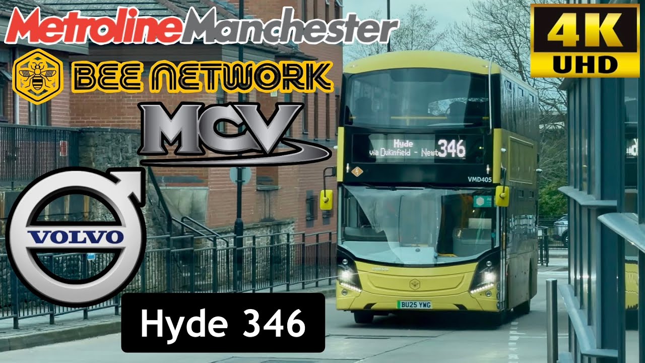 [Metroline Manchester Bee Network Bus: 346 Ashton-under-Lyne to Hyde] MCV Body Volvo BZL Electric