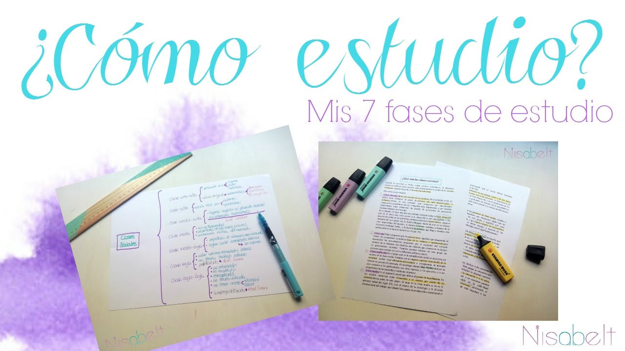 Cómo estudiar rápido y bien para un examen. Mis pasos para estudiar / Nisabelt