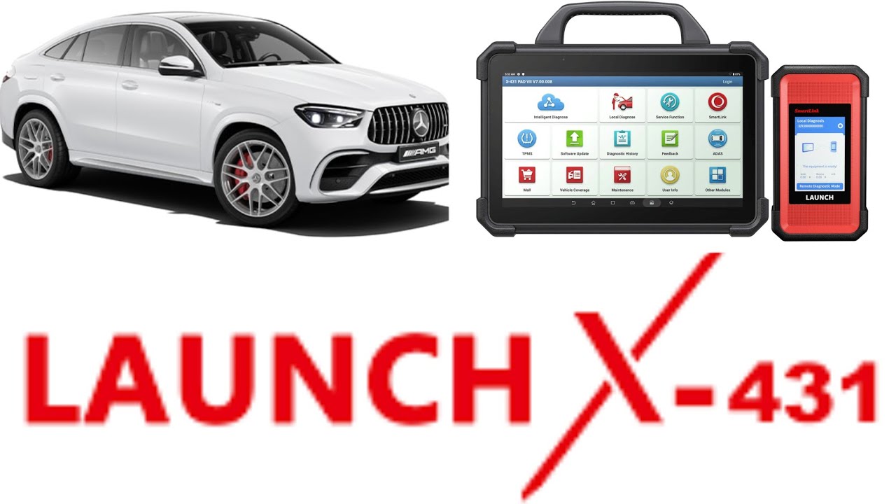 ONLINE PROGRAMMING ECM ECU SCN CODING MERCEDES-BENZ GLE AMG W166 LAUNCH PAD 7 X431 PRO LINK