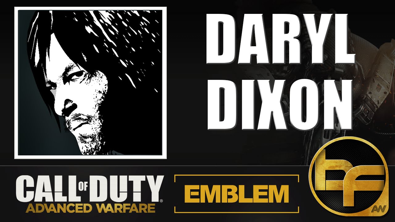 COD Advanced Warfare Emblem Tutorial #77 - The Walking dead Daryl Dixon