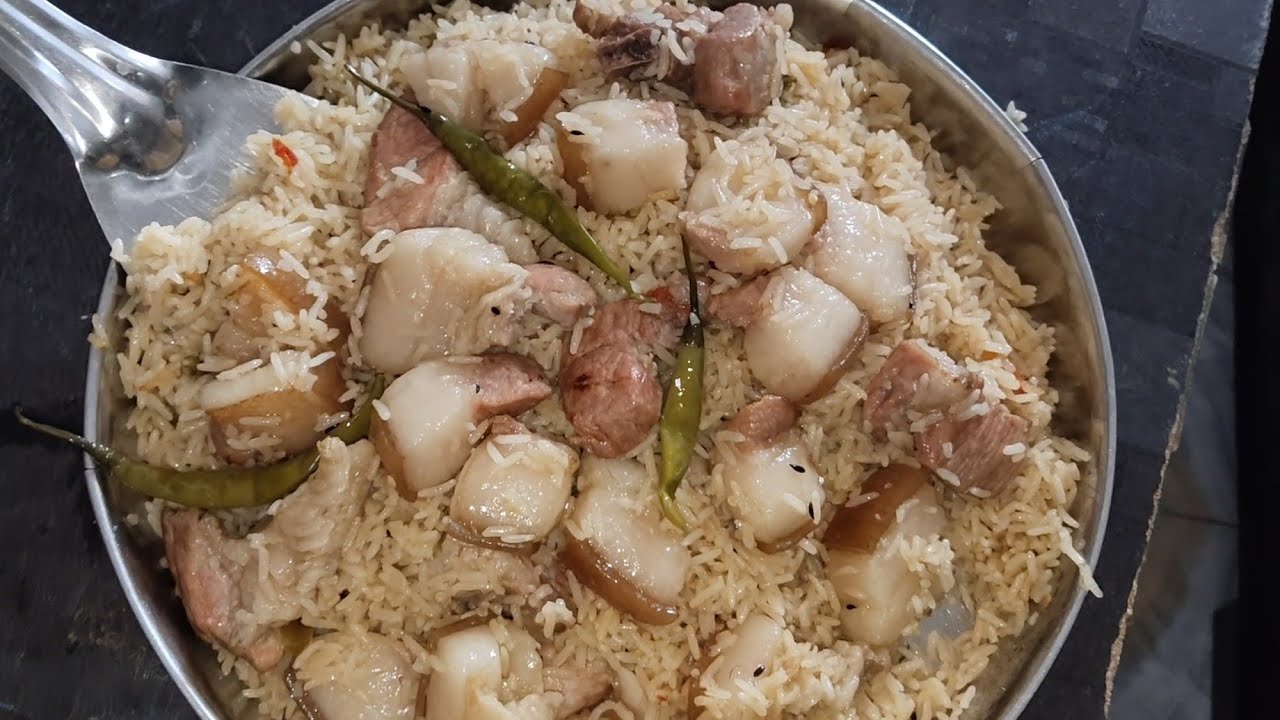 सूअर की बिरयानी pork biryani ful recipe pork Biryani masala chatpati