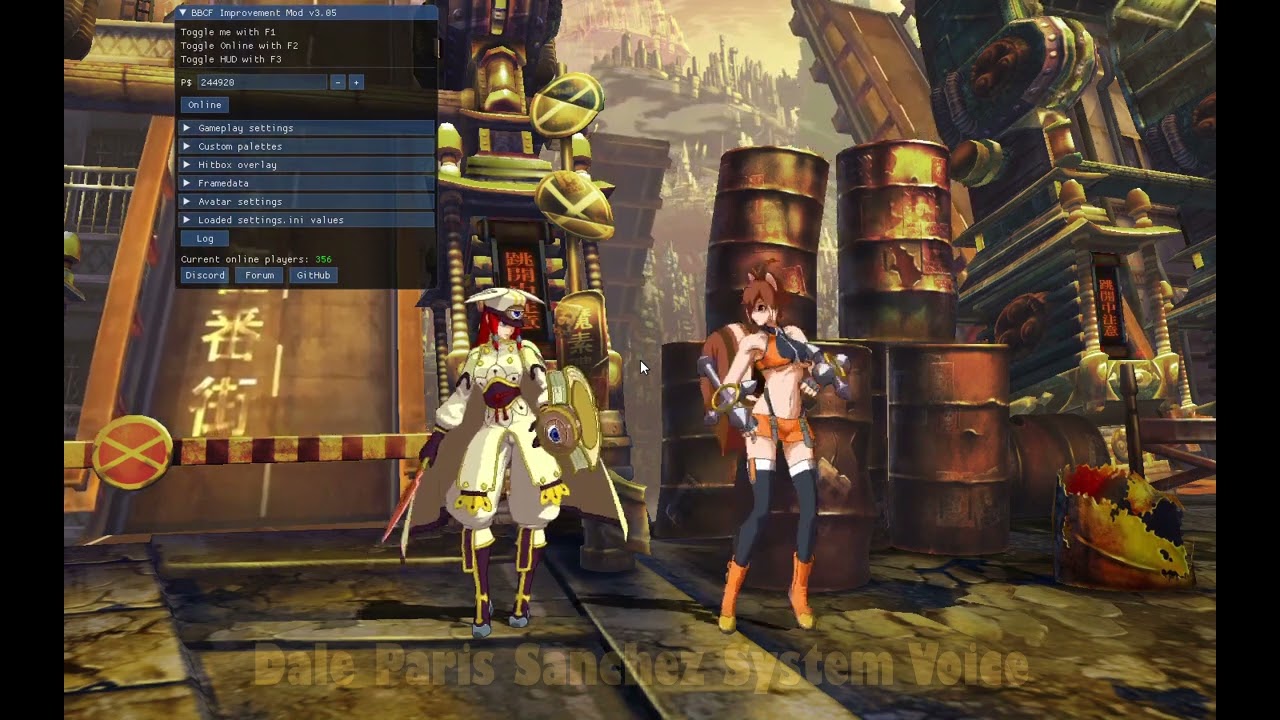Dale Paris Sanchez System Voice (Blazblue) (ブレイブルー)